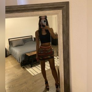 Boho Vibes Mini Skirt